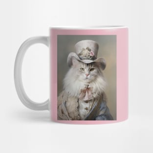 Long Haired Cat in Top Hat Mug